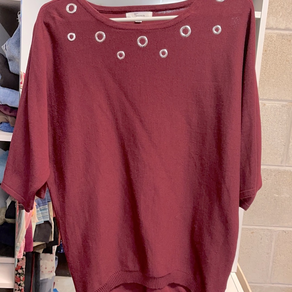 89th MADISON SWEATER RED SIZE SMALL